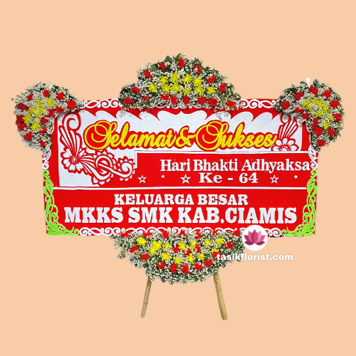 Karangan bunga papan Hari Bhakti Adhyaksa