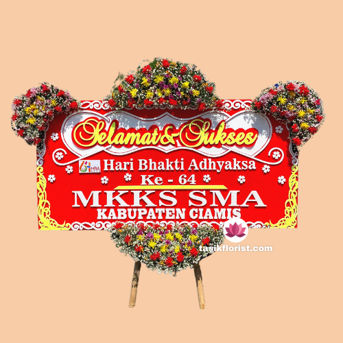 Karangan bunga papan Hari Bhakti Adhyaksa