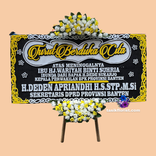 Karangan Bunga Papan Duka Cita