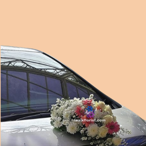 Karangan Bunga Dekorasi Mobil Pengantin