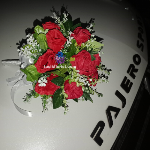 Karangan Bunga Dekorasi Mobil Pengantin