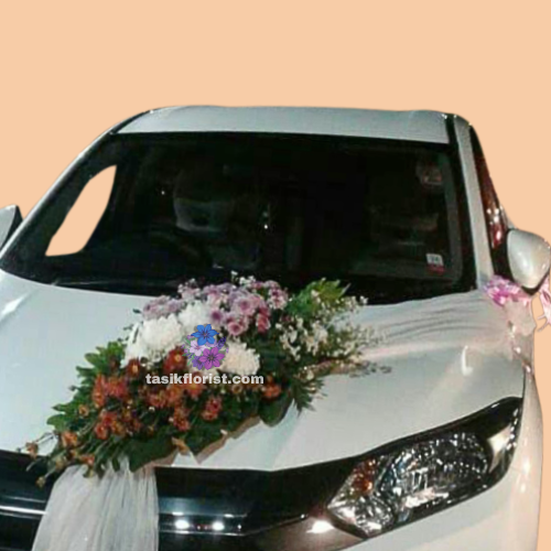 Karangan Bunga Dekorasi Mobil Pengantin