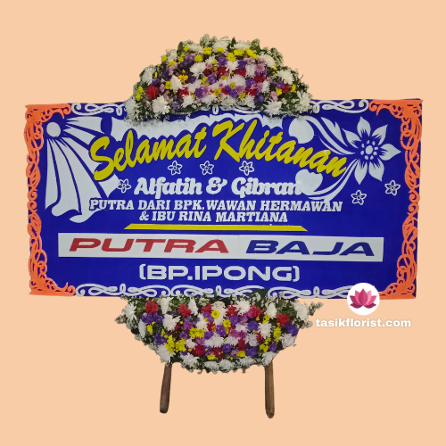 Karangan bunga papan di Sukahaji, Bandung