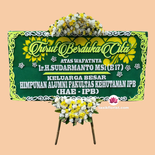 Karangan bunga papan di Bandung