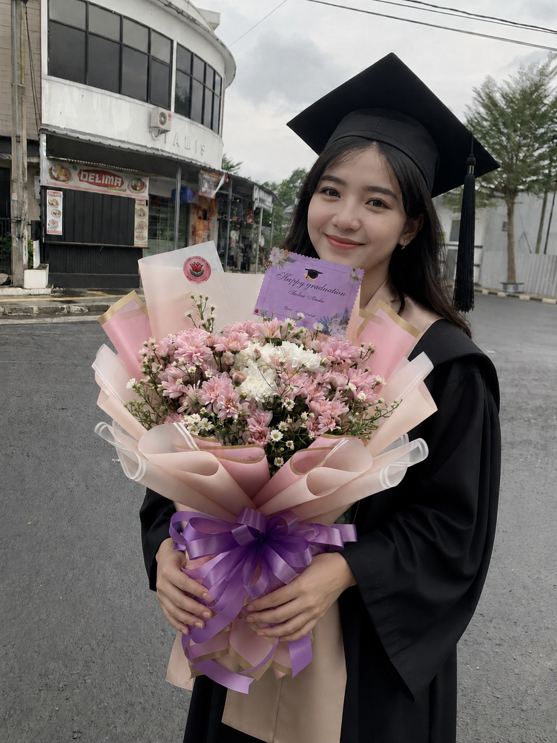 Rangkaian Bunga Hand Bouquet di Tasikmalaya