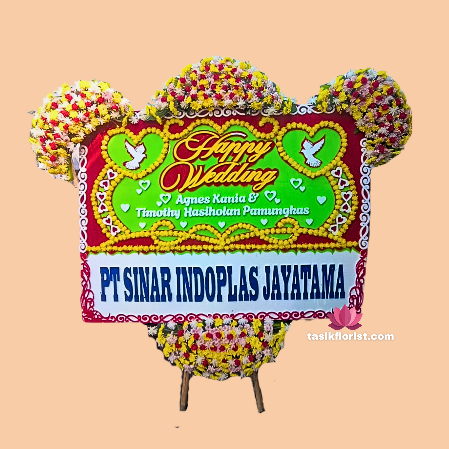 Karangan bunga papan di Kosambi, Bandung
