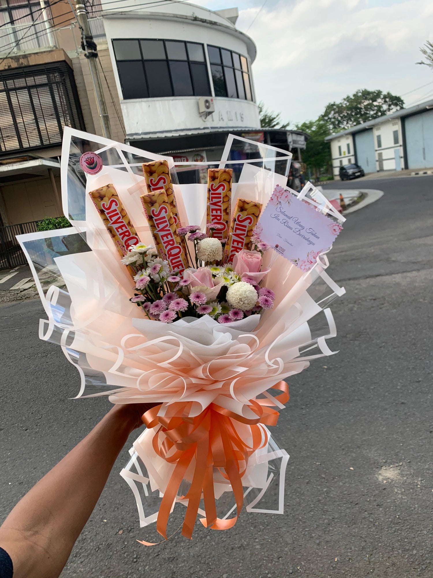 Rangkaian Bunga Hand Bouquet Snack di Tasikmalaya