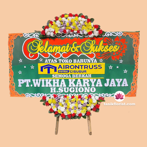 Karangan bunga papan di Ciroyom, Bandung