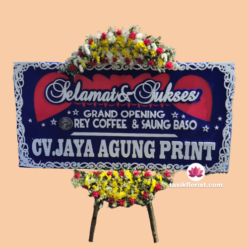 Karangan bunga papan di Sumbang, Jawa Tengah