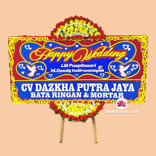Karangan bunga papan di Kapasari, Surabaya