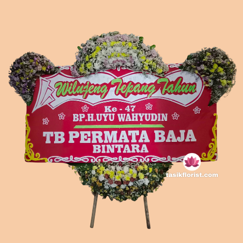 Karangan bunga papan di Mekarwangi, Bandung
