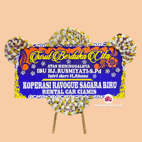 Karangan bunga papan di Maleber, Bandung