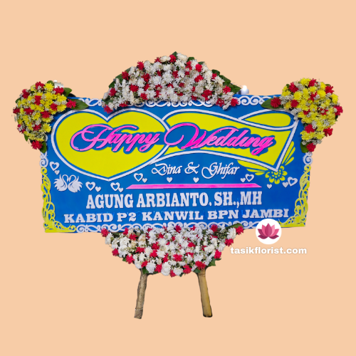 Karangan bunga papan di Jepara, Surabaya