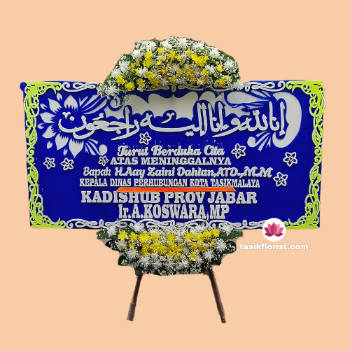 Karangan bunga papan di Sukamiskin Bandung