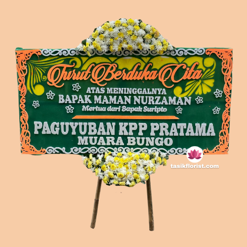 Karangan bunga papan di Sekeloa, Bandung