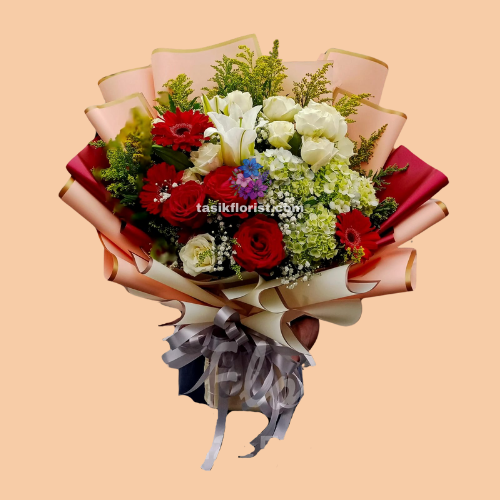 Buket Bunga dengan Bunga Eksotis
