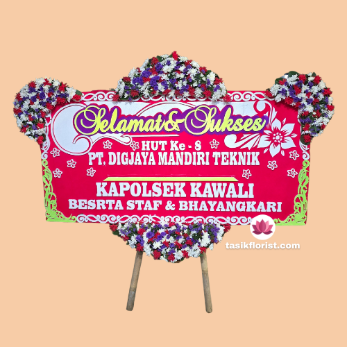 Toko karangan bunga papan HUT Bhayangkara