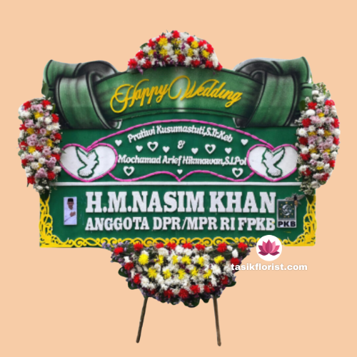 Karangan bunga papan di Pakemitan, Bandung