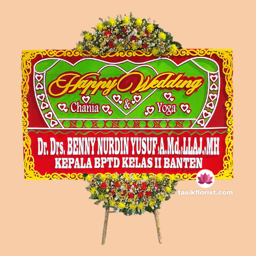 Karangan bunga papan di Jiken, Jawa Tengah