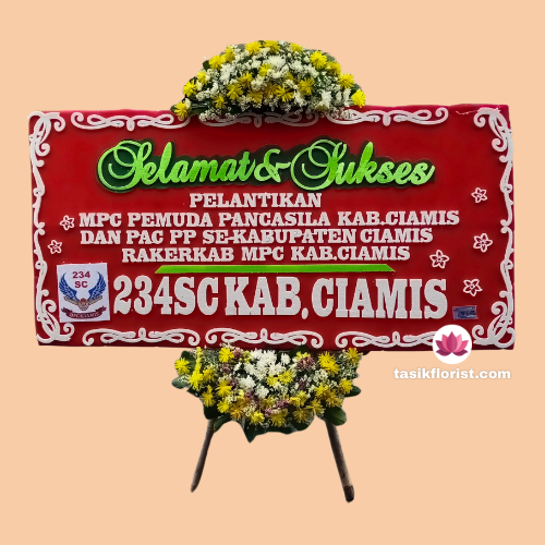 Karangan bunga di Banyumas, Jawa Tengah
