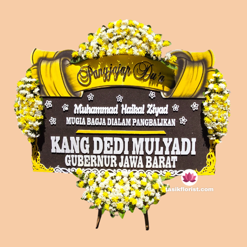 Karangan bunga papan di Gegerkalong, Bandung