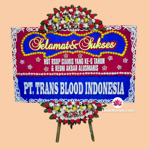Toko karangan bunga papan HUT Bhayangkara