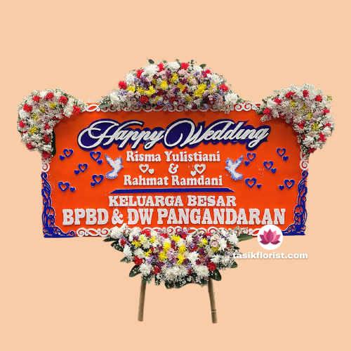 Karangan bunga papan di Bogorejo, Jawa Tengah
