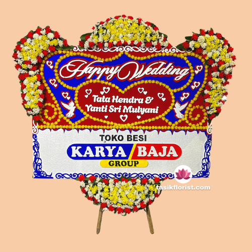 Karangan bunga papan di Boyolali, Jawa Tengah