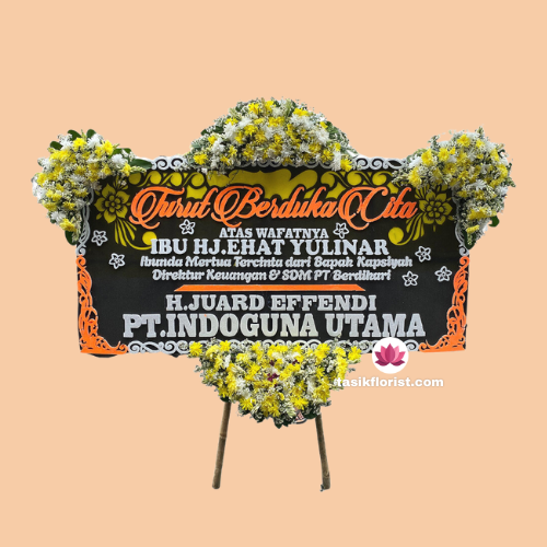 Toko karangan bunga papan di Rumah Duka Kuntum Wijaya Kusuma Bandung