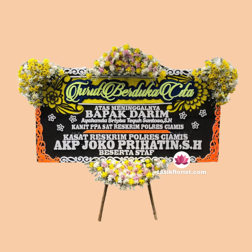 Karangan bunga papan di Sukagalih, Bandung