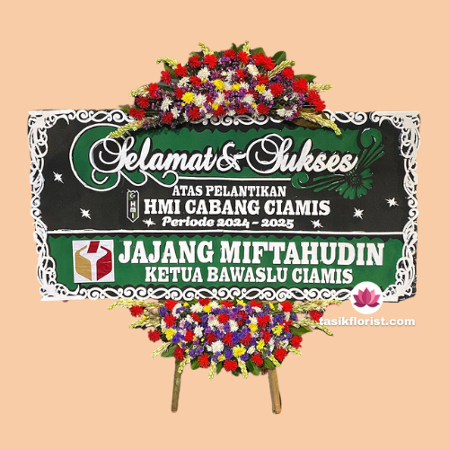 Karangan bunga papan di Kapasan, Surabaya